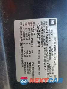 Zdjęcie 13 z 15 samochodu: 2009 CHEVROLET EXPRESS G3500 VIN:1GAHG39KX91161833 - miniatura