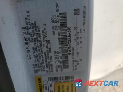 Zdjęcie 12 z 12 samochodu: 2017 FORD FUSION SE VIN:3FA6P0H7XHR164610 - miniatura