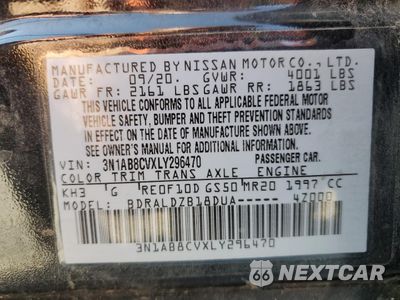 Zdjęcie 12 z 15 samochodu: 2020 NISSAN SENTRA SV VIN:3N1AB8CVXLY296470 - miniatura