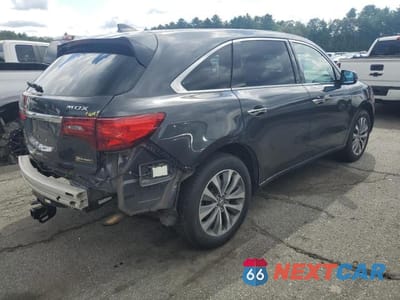 Trzecie zdjęcie samochodu z tyłu: 2014 ACURA MDX TECHNOLOGY VIN:5FRYD4H44EB039879 - miniatura