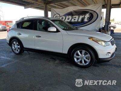 Czwarte zdjęcie samochodu z boku: 2010 INFINITI EX35 BASE VIN:JN1AJ0HR9AM750577 - miniatura