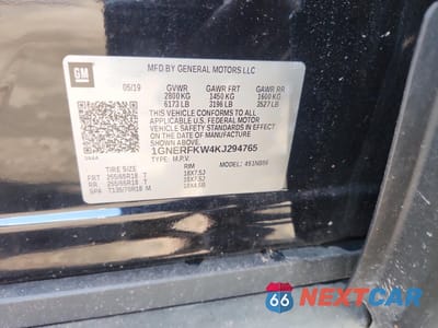 Zdjęcie 12 z 12 samochodu: 2019 CHEVROLET TRAVERSE LS VIN:1GNERFKW4KJ294765 - miniatura