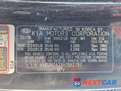 Zdjęcie 12 z 12 samochodu: 2017 KIA SOUL VIN:KNDJN2A2XH7882797 - miniatura