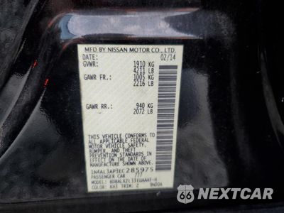 Zdjęcie 12 z 14 samochodu: 2014 NISSAN ALTIMA 2.5 VIN:1N4AL3AP3EC285975 - miniatura