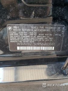 Zdjęcie 12 z 12 samochodu: 2009 BMW 328 I VIN:WBAPH77509NM30061 - miniatura