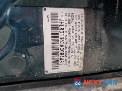 Zdjęcie 13 z 13 samochodu: 1998 HONDA CR-V EX VIN:JHLRD1863WC084481 - miniatura