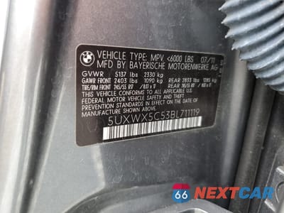 Zdjęcie 13 z 15 samochodu: 2011 BMW X3 XDRIVE28I VIN:5UXWX5C53BL711119 - miniatura