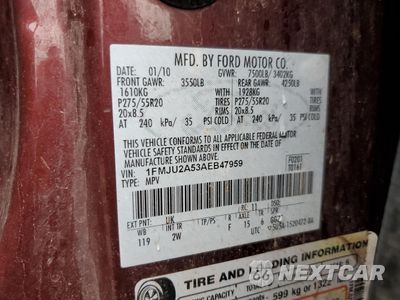 Zdjęcie 14 z 14 samochodu: 2010 FORD EXPEDITION LIMITED VIN:1FMJU2A53AEB47959 - miniatura
