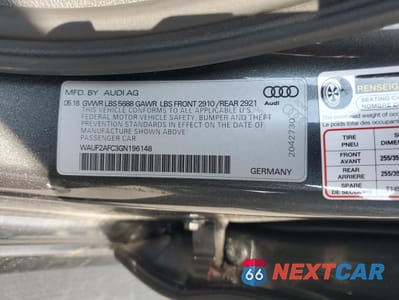 Zdjęcie 12 z 12 samochodu: 2016 AUDI S6 PREMIUM PLUS VIN:WAUF2AFC3GN196148 - miniatura