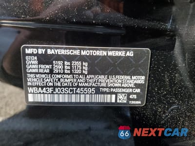 Zdjęcie 12 z 15 samochodu: 2025 BMW 530 I VIN:WBA43FJ03SCT45595 - miniatura