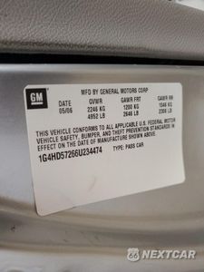 Zdjęcie 12 z 12 samochodu: 2006 BUICK LUCERNE CXL VIN:1G4HD57266U234474 - miniatura