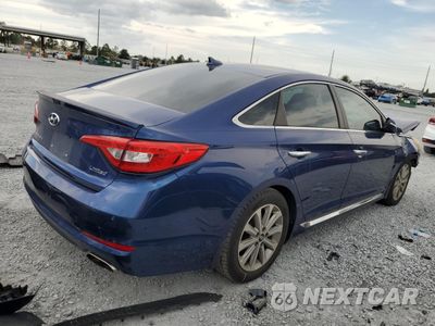 Trzecie zdjęcie samochodu z tyłu: 2017 HYUNDAI SONATA SPORT VIN:5NPE34AF4HH584523 - miniatura