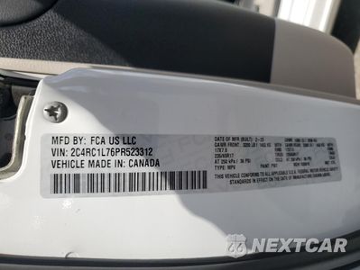 Zdjęcie 14 z 14 samochodu: 2023 CHRYSLER PACIFICA HYBRID TOURING L VIN:2C4RC1L76PR523312 - miniatura