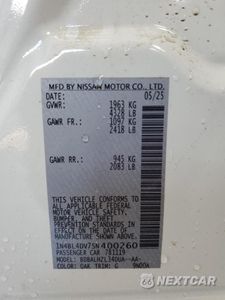 Zdjęcie 13 z 13 samochodu: 2025 NISSAN ALTIMA SV VIN:1N4BL4DV7SN400260 - miniatura