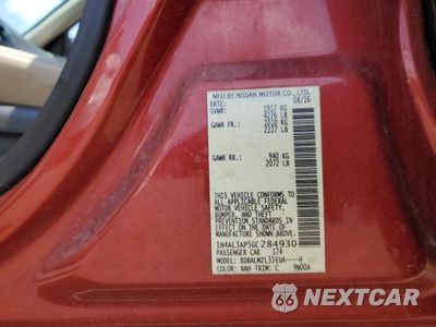 Zdjęcie 12 z 12 samochodu: 2016 NISS ALTIMA 2.5 VIN:1N4AL3AP5GC284930 - miniatura