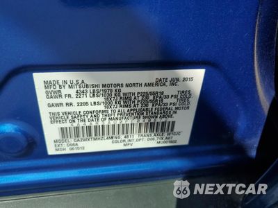 Zdjęcie 13 z 15 samochodu: 2015 MITSUBISHI OUTLANDER SPORT ES VIN:4A4AR3AU0FE040872 - miniatura