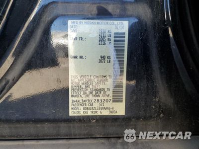 Zdjęcie 12 z 12 samochodu: 2014 NISSAN ALTIMA 2.5 VIN:1N4AL3AP3EC283207 - miniatura