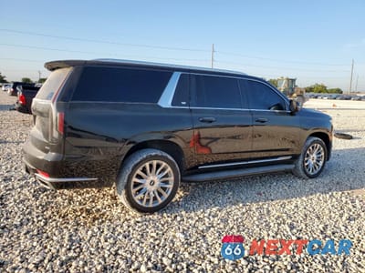 Trzecie zdjęcie samochodu z tyłu: 2022 CADILLAC ESCALADE ESV PREMIUM LUXURY VIN:1GYS3KKL0NR190432 - miniatura