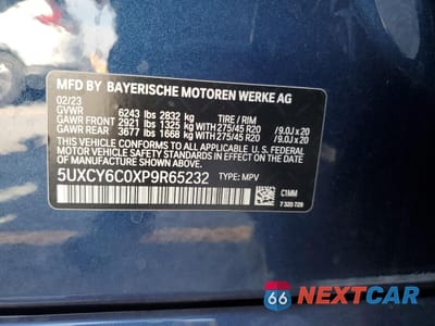 Zdjęcie 14 z 17 samochodu: 2023 BMW X6 XDRIVE40I VIN:5UXCY6C0XP9R65232 - miniatura