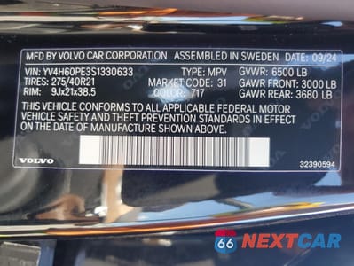 Zdjęcie 13 z 15 samochodu: 2025 VOLVO XC90 PLUS VIN:YV4H60PE3S1330633 - miniatura