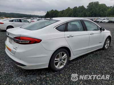 Trzecie zdjęcie samochodu z tyłu: 2018 FORD FUSION SE HYBRID VIN:3FA6P0LU1JR118862 - miniatura