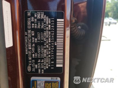 Zdjęcie 14 z 17 samochodu: 2017 KIA SORENTO LX VIN:5XYPG4A55HG228531 - miniatura