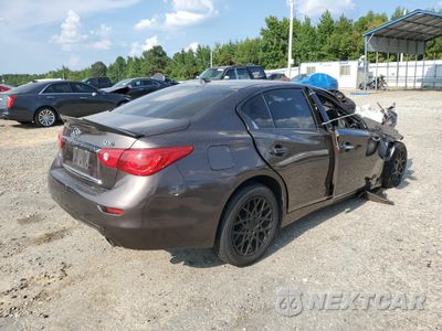 Trzecie zdjęcie samochodu z tyłu: 2015 INFINITI Q50 BASE VIN:JN1BV7AR7FM394617 - miniatura