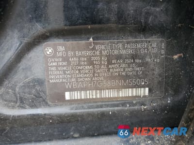 Zdjęcie 12 z 12 samochodu: 2011 BMW 328 I VIN:WBAPH7G58BNM55005 - miniatura