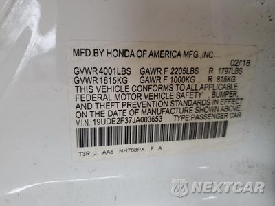 Zdjęcie 12 z 15 samochodu: 2018 ACURA ILX BASE WATCH PLUS VIN:19UDE2F37JA003653 - miniatura