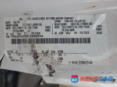 Zdjęcie 10 z 10 samochodu: 2020 FORD F450 SUPER DUTY VIN:1FDUF4GN6LED62314 - miniatura