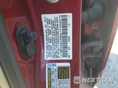 Zdjęcie 12 z 12 samochodu: 2007 HONDA CIVIC EX VIN:1HGFA16837L079443 - miniatura