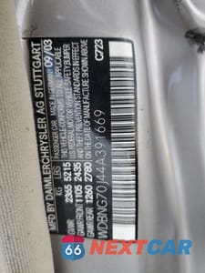 Zdjęcie 12 z 13 samochodu: 2004 MERCEDES-BENZ S 430 VIN:WDBNG70J44A391669 - miniatura