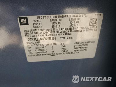 Zdjęcie 13 z 15 samochodu: 2012 CHEVROLET EQUINOX LT VIN:2GNFLEEK5C6156191 - miniatura