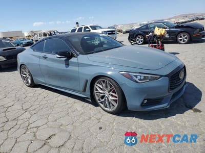 Czwarte zdjęcie samochodu z boku: 2022 INFINITI Q60 RED SPORT 400 VIN:JN1FV7LK3NM660814 - miniatura