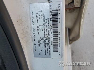 Zdjęcie 12 z 12 samochodu: 2012 MAZDA 3 I VIN:JM1BL1L73C1673846 - miniatura