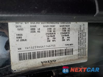 Zdjęcie 13 z 13 samochodu: 2004 VOLVO XC70 VIN:YV1SZ59H441146755 - miniatura