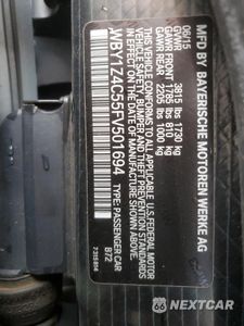 Zdjęcie 12 z 12 samochodu: 2015 BMW I3 REX VIN:WBY1Z4C55FV501694 - miniatura