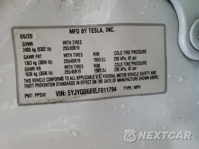 Zdjęcie 13 z 15 samochodu: 2020 TESLA MODEL Y VIN:5YJYGDEE6LF011794 - miniatura