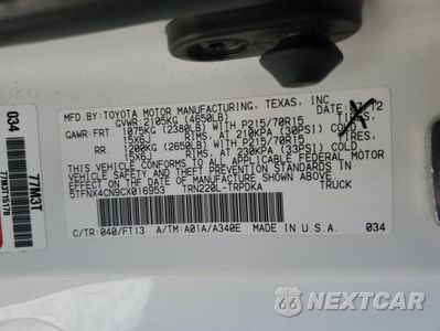 Zdjęcie 12 z 14 samochodu: 2012 TOYOTA TACOMA VIN:5TFNX4CN9CX016953 - miniatura
