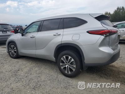 Drugie zdjęcie samochodu z przodu: 2022 TOYOTA HIGHLANDER HYBRID XLE VIN:5TDGBRCH6NS555019 - miniatura