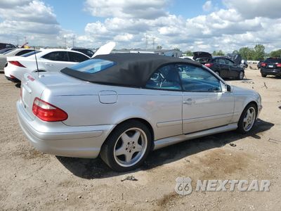 Trzecie zdjęcie samochodu z tyłu: 2000 MERCEDES-BENZ CLK 430 VIN:WDBLK70G7YT053915 - miniatura