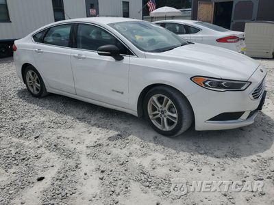 Czwarte zdjęcie samochodu z boku: 2018 FORD FUSION SE HYBRID VIN:3FA6P0LUXJR172015 - miniatura