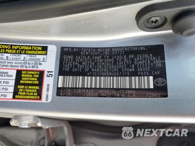 Zdjęcie 12 z 13 samochodu: 2022 TOYOTA CAMRY LE VIN:4T1C11AK6NU667179 - miniatura