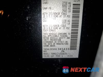 Zdjęcie 13 z 13 samochodu: 2025 INFINITI QX60 PURE VIN:5N1AL1ESXSC345433 - miniatura