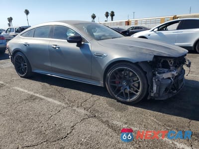 Czwarte zdjęcie samochodu z boku: 2019 MERCEDES-BENZ AMG GT 63 S VIN:WDD7X8KB1KA007016 - miniatura