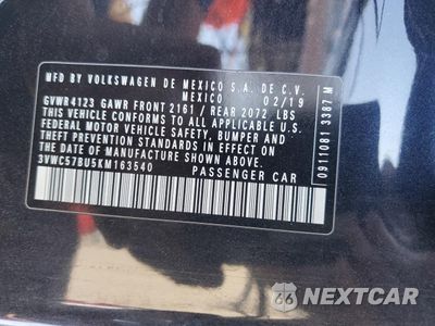 Zdjęcie 23 z 24 samochodu: 2019 VOLKSWAGEN JETTA S VIN:3VWC57BU5KM163540 - miniatura