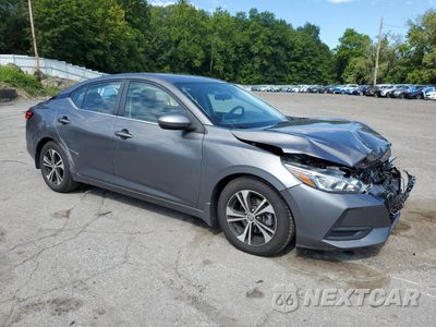 Czwarte zdjęcie samochodu z boku: 2021 NISSAN SENTRA SV VIN:3N1AB8CV4MY259173 - miniatura