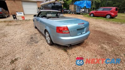 Trzecie zdjęcie samochodu z tyłu: 2005 AUDI A4 QUATTRO CABRIOLET VIN:WAUDT48H85K010875 - miniatura