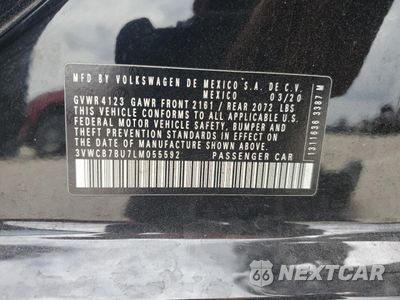 Zdjęcie 12 z 14 samochodu: 2020 VOLKSWAGEN JETTA S VIN:3VWCB7BU7LM055592 - miniatura
