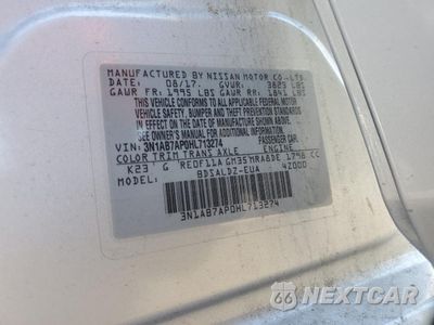 Zdjęcie 12 z 15 samochodu: 2017 NISSAN SENTRA S VIN:3N1AB7AP0HL713274 - miniatura